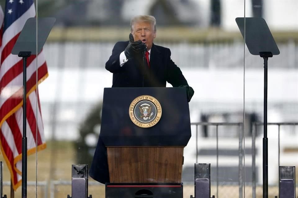 El Presidente estadounidense presidió un mitin en Washington, D.C.