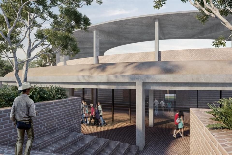 Diseño de remodelación del estadio de beisbol del equipo que dirige Pío López Obrador.