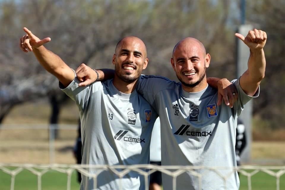 Guido Pizarro y Carlos González se alistaron para su visita al Atlas, este sábado.