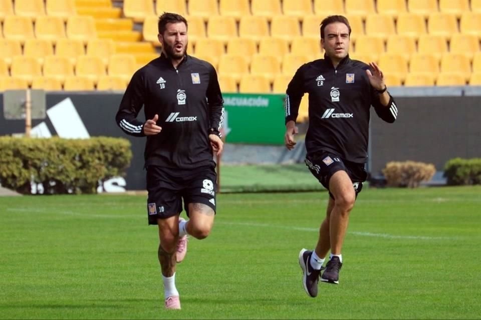 André-pierre Gignac hizo trabajo físico el domingo en el Estadio Universitario.