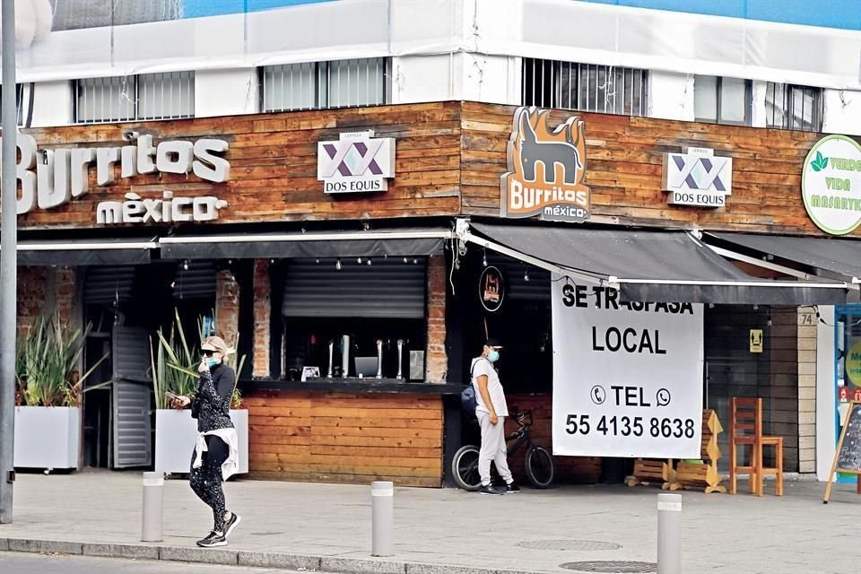 Los anuncios en Polanco, la Condesa, San Ángel e Insurgentes son un reflejo del desastre económico que vive la CDMX a causa de la pandemia.