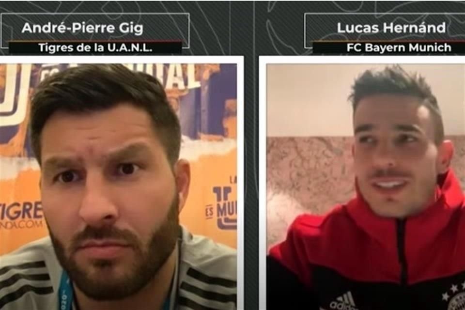 André-pierre Gignac sostuvo una charla virtual con su paisano Lucas Hernández, quien juega en el Bayern Munich.