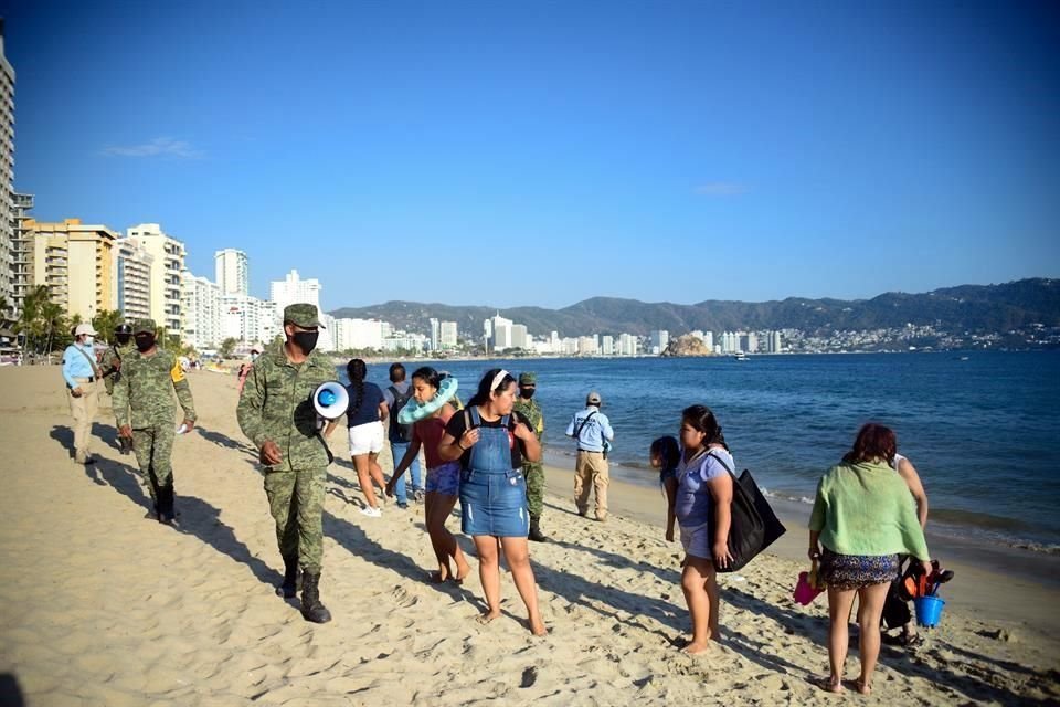 Las playas son cerradas a las 17:00 horas.