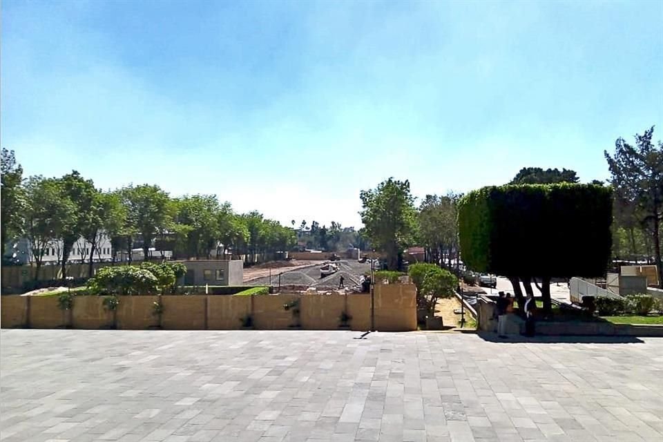 Lo que usaban como estacionamiento del personal, será para helicópteros de diputados.