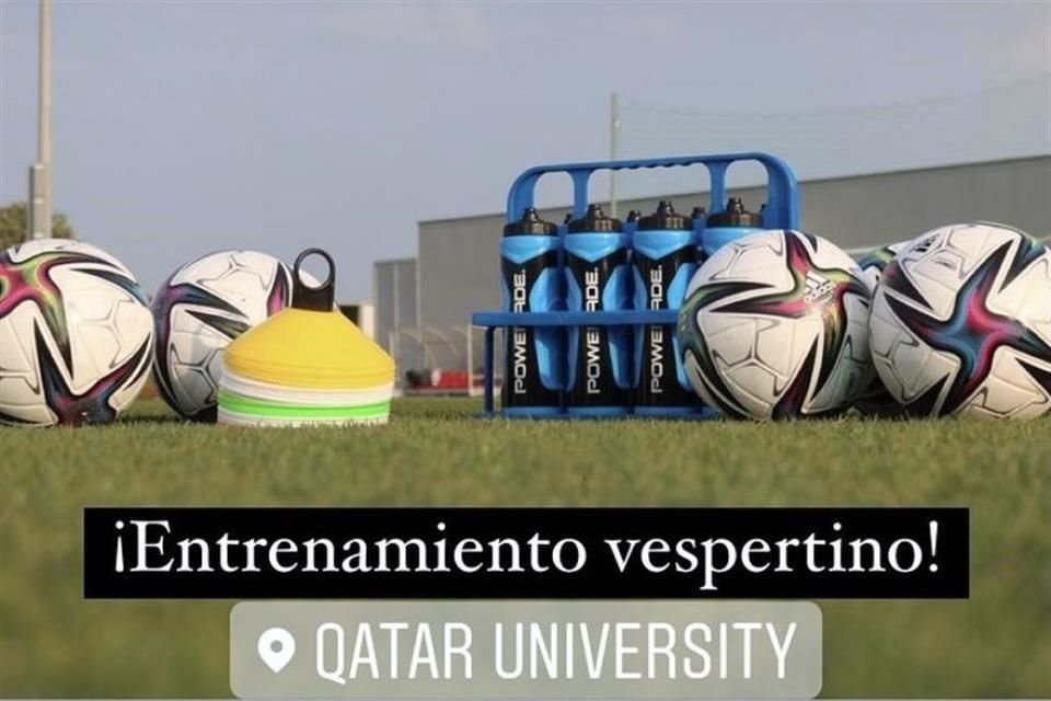 El club felino tuvo su primer entrenamiento vespertino desde que llegó a suelo qatarí.