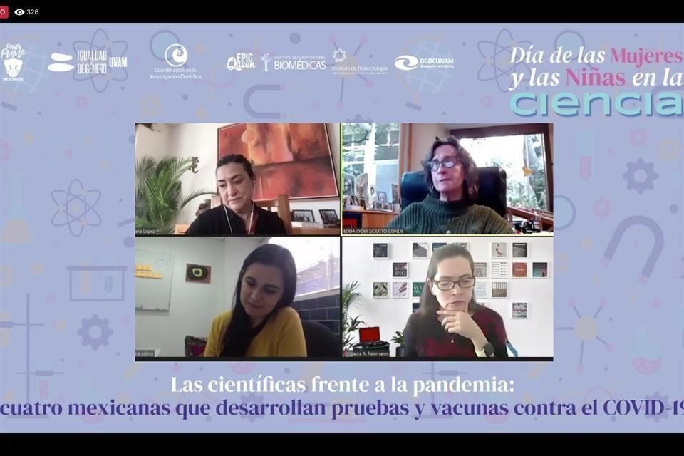 La virología Susana López Charretón, la virotecnóloga Laura Palomares y las inmunólogas Edda Sciutto y Nora Fierro urgieron al Gobierno a apoyar la investigación.