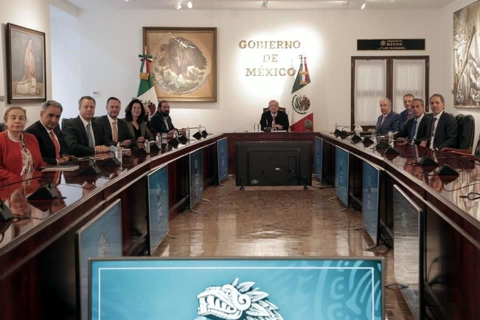 La reunión se realizó en Palacio Nacional.