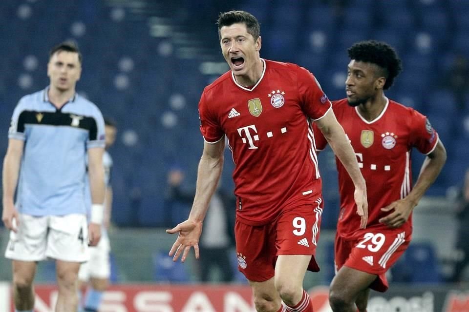 Robert Lewandowski ya es el tercer máximo goleador de la Champions League.