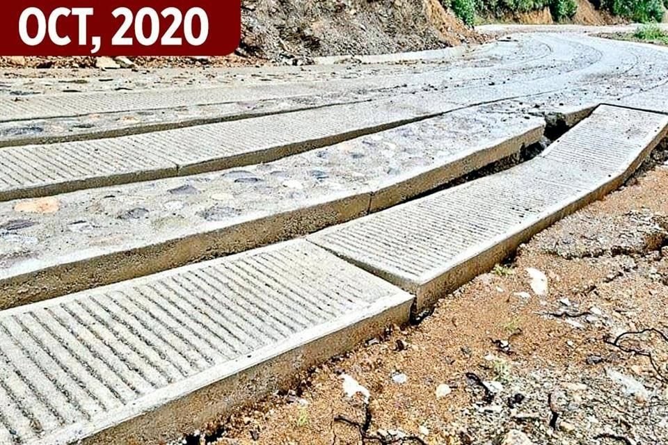 Los caminos, de concreto y piedra, son hechos por los pobladores con apoyo gubernamental.