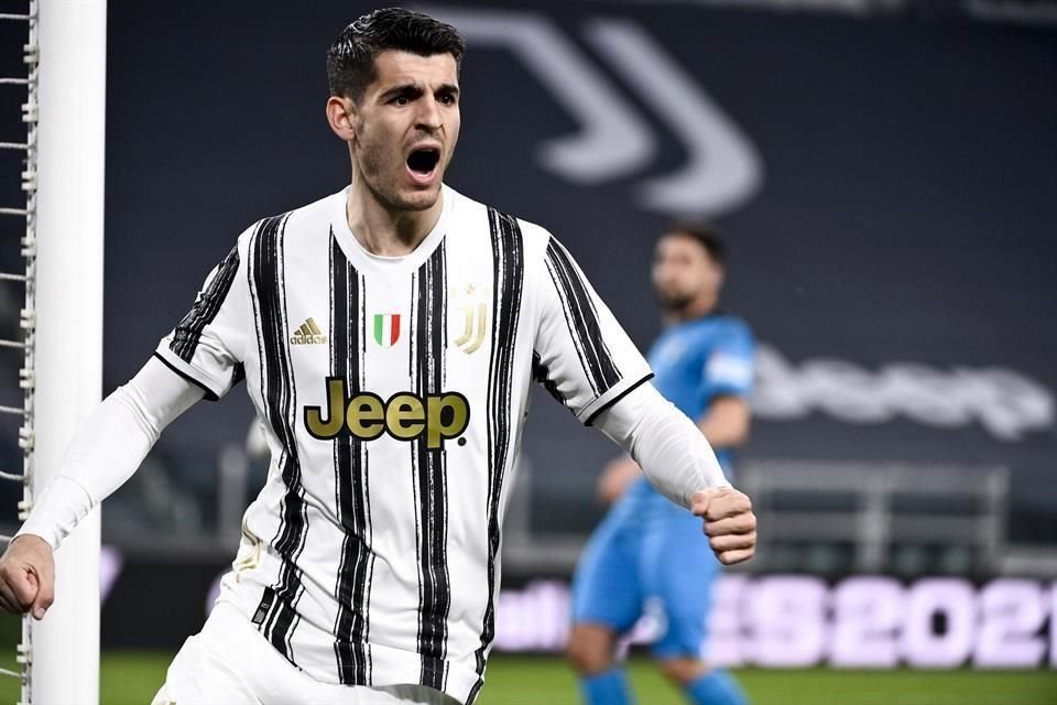 Álvaro Morata abrió la cuenta para la Juventus.