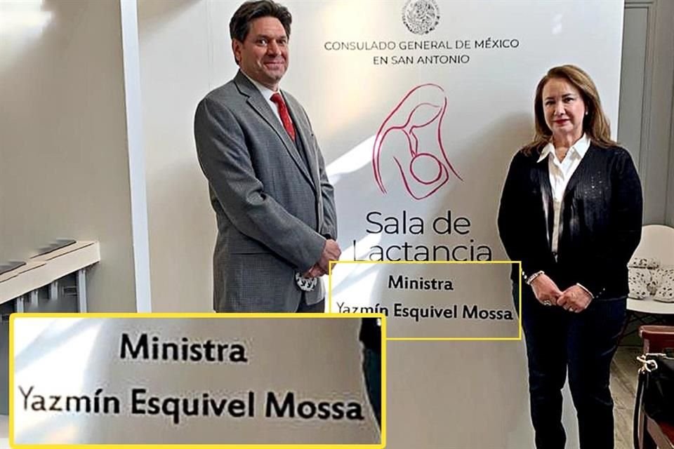 Rubén Minutti, Cónsul de San Antonio, abrió una sala de lactancia con el nombre de la Ministra Yasmín Esquivel, quien fue su jefa.