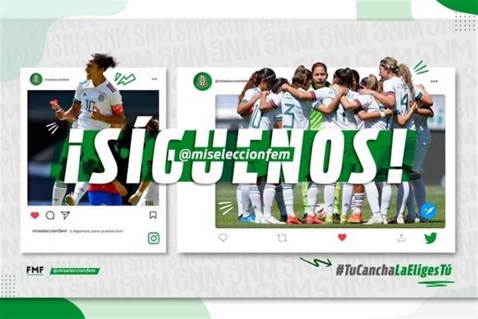 El Tri Femenil dará mayor impulso a sus jugadoras por redes sociales.