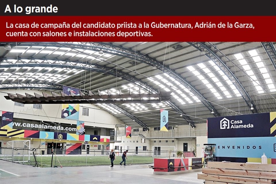 'Casa Alameda' tiene una cancha sintética de futbol instalada dentro del inmueble.