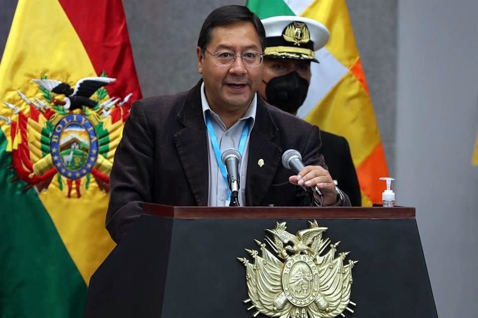 El Presidente de Bolivia Luis Arce durante un acto la semana pasada.