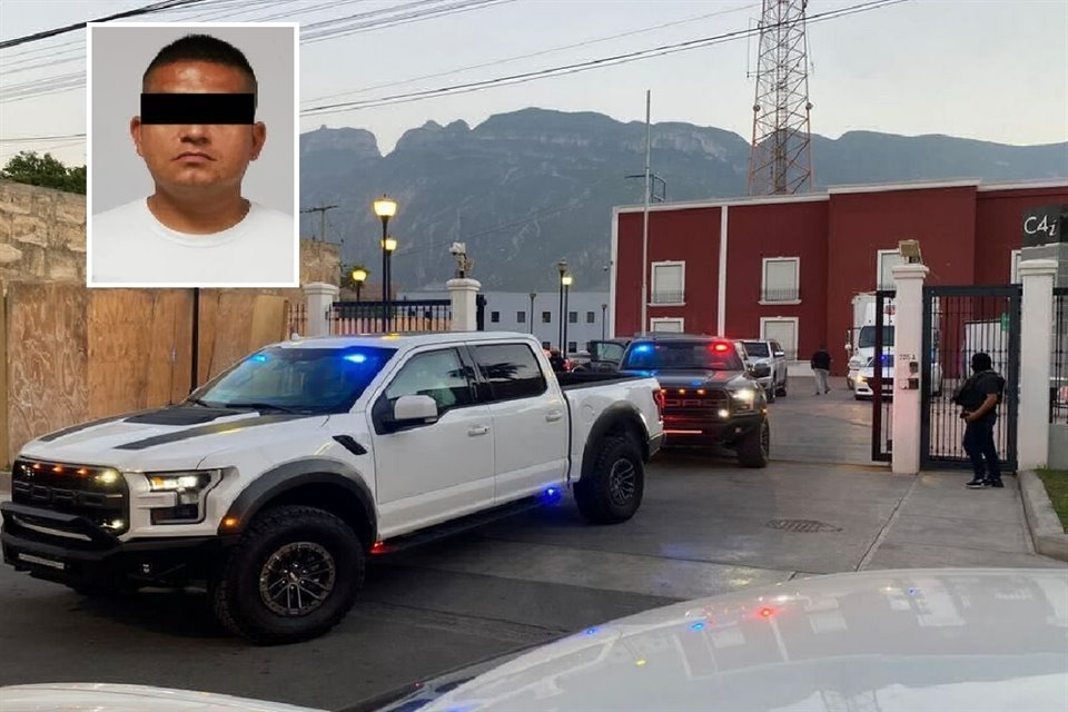 Agentes Antisecuestros realizaron ayer un operativo en San Pedro para detener a los siete policías, entre ellos a Óscar Eduardo, de 35 años (recuadro).