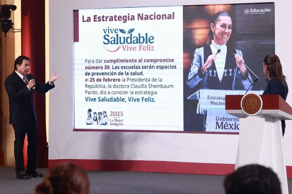 Mario Delgado, titular de la SEP, compartió que 4 de cada 10 niños de Primaria tienen sobrepeso u obesidad y que 13.5% tiene peso bajo.