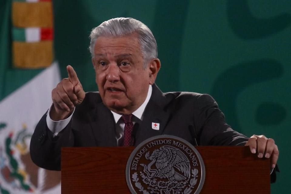 El Presidente Andrés Manuel López Obrador en conferencia matutina.