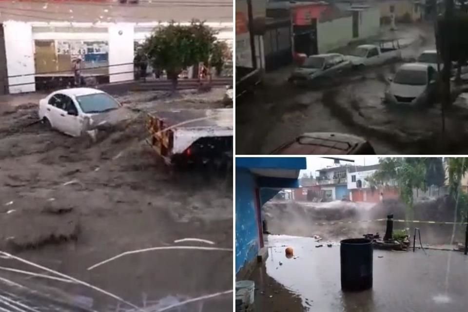 Inundaciones en Ecatepec, Edomex, afectaron el servicio de Líneas 1 y 4 del Mexibús, mientras que algunas vías se encuentran paralizadas.