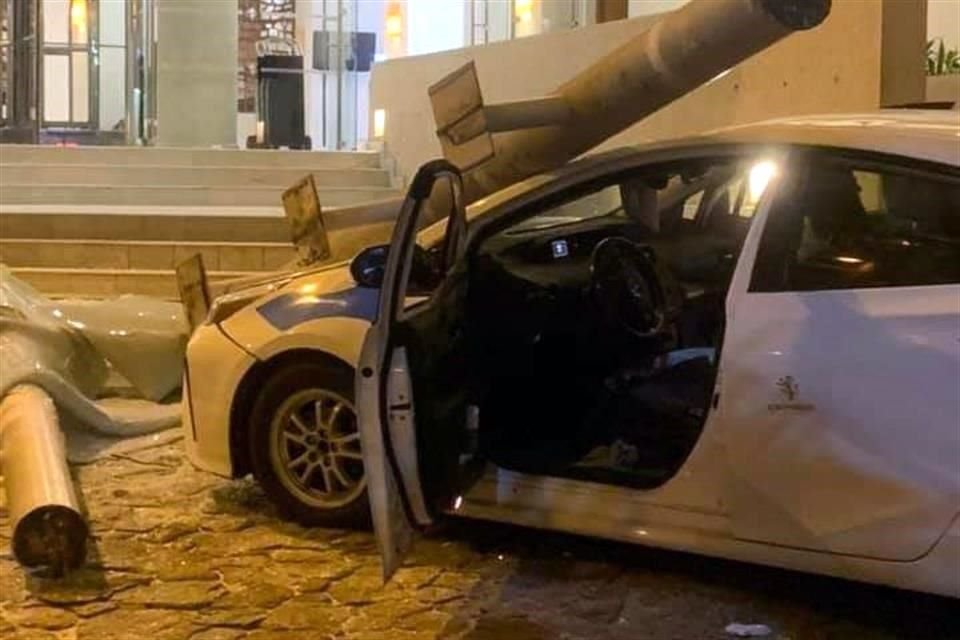 Daños en el hotel Krystal Beach.