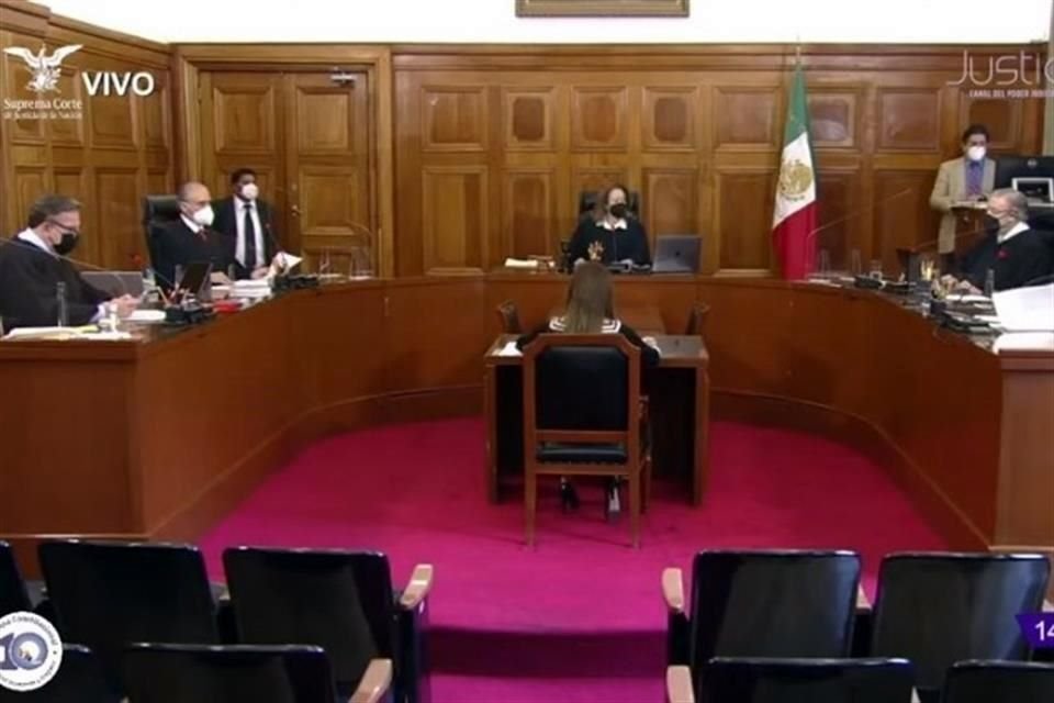 Los ministros de la Segunda Sala en la sesión de este miércoles.