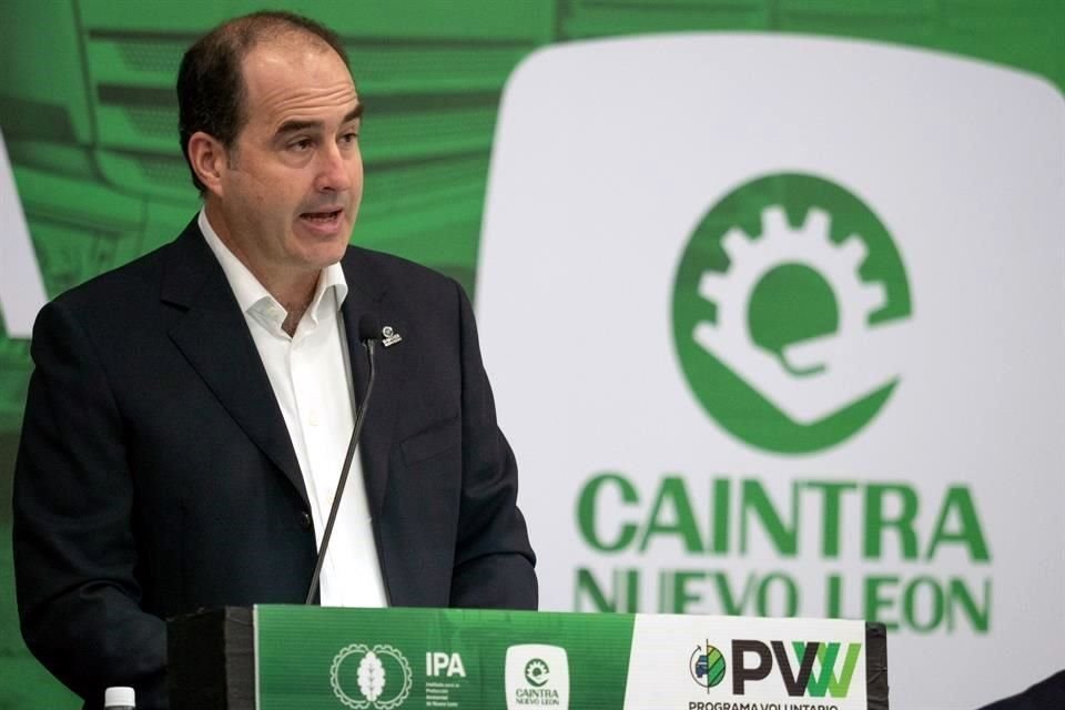 Rodrigo Fernández, presidente de la Caintra NL.