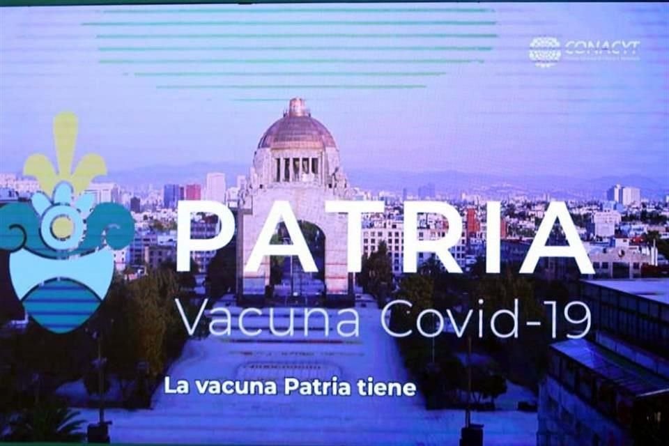 Conacyt anunció inicio de reclutamiento de para ensayos en humanos de la vacuna Patria, cuya aprobación de emergencia se prevé a fin de año.