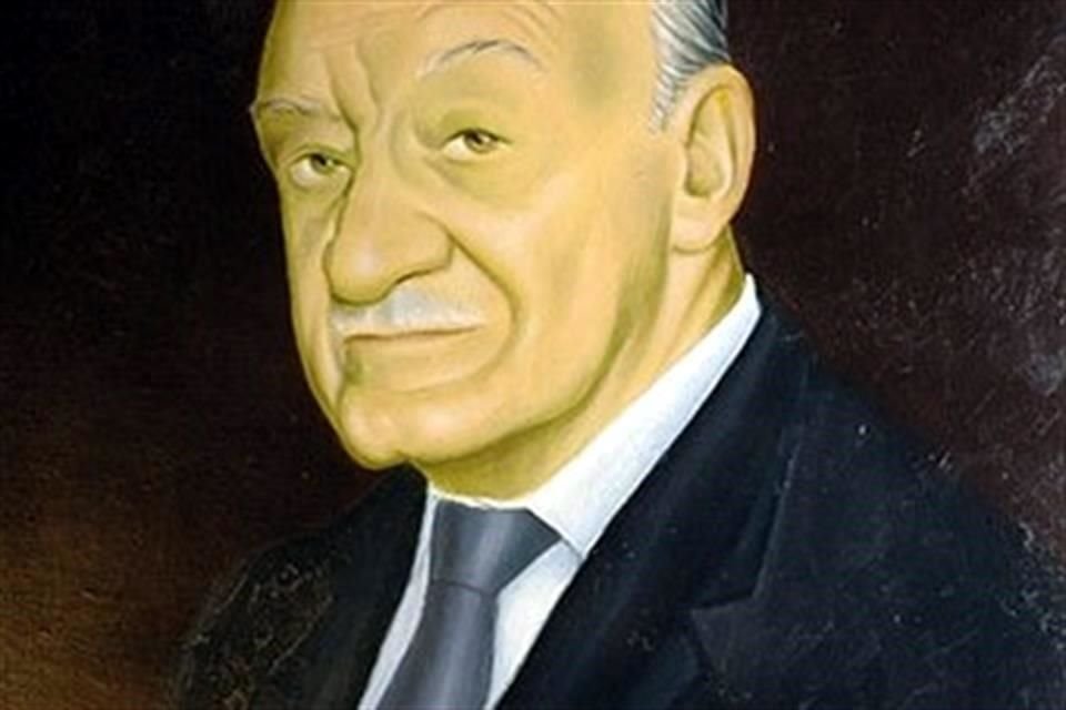 Retrato de José Villagrán García perteneciente al acervo de El Colegio Nacional, institución a la que ingresó en 1960.