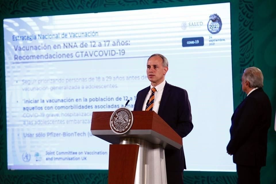 Se estima de 750 mil o hasta 1.5 millones de niñas, niños y adolescentes con enfermedades crónicas, dijo López-Gatell.