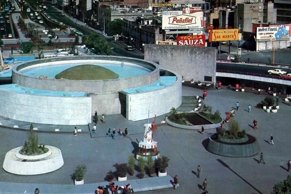 Así lució la Glorieta en la década de 1960. Tan simbólica, que la inauguración del Metro se hizo justo en este lugar.