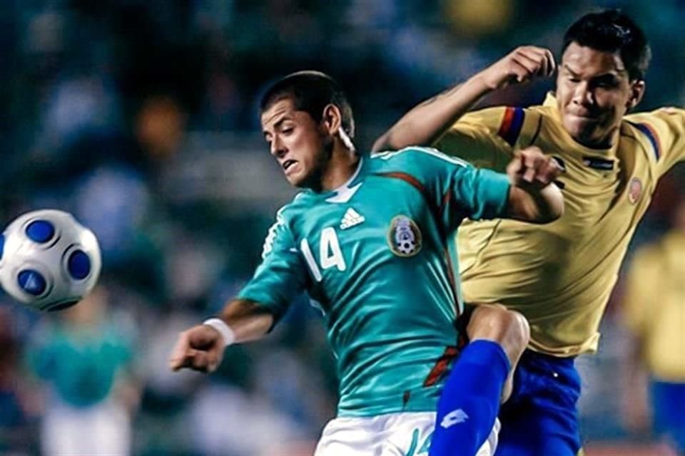 Javier Hernández enfrentó a Colombia en su primer partido con el Tricolor.