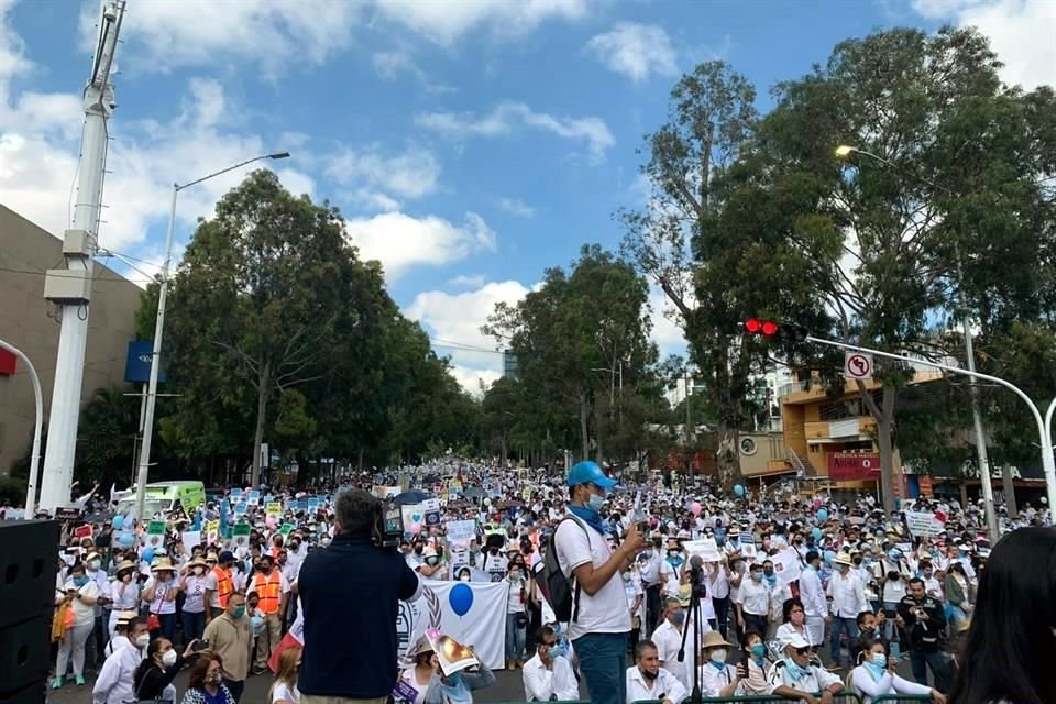 Los inconformes congregados en Jalisco.