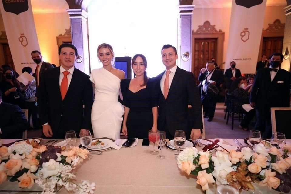 Samuel García, Mariana Rodríguez, María de la Luz García y Luis Donaldo Colosio.