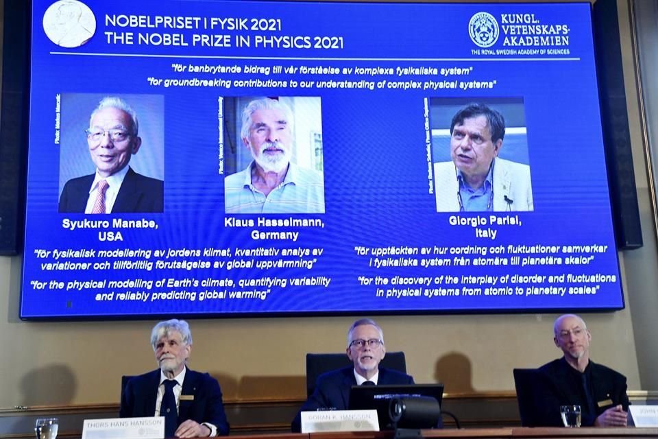 El Nobel de Física 2021 fue concedido este martes a expertos en la modelización física del cambio climático.