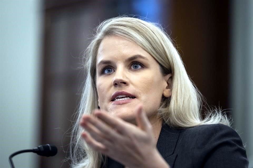 Frances Haugen durante su comparecencia ante un comité del Congreso de Estados Unidos.