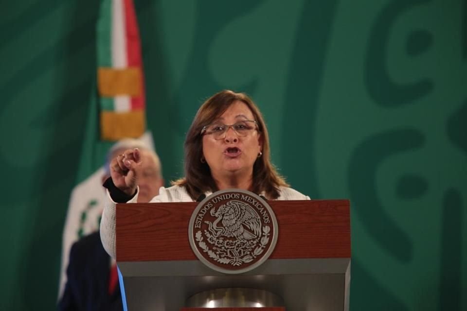 Rocío Nahle, Secretaria de Energía, en conferencia de prensa.