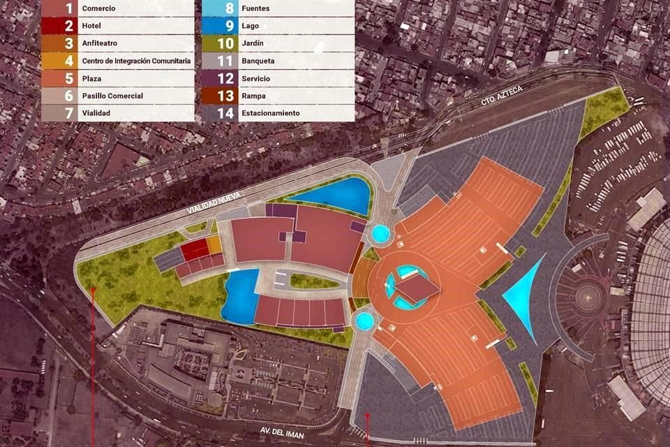 Sheinbaum aseguró que el megaproyecto en el Estadio Azteca puede modificarse a partir de los planteamientos vecinales.