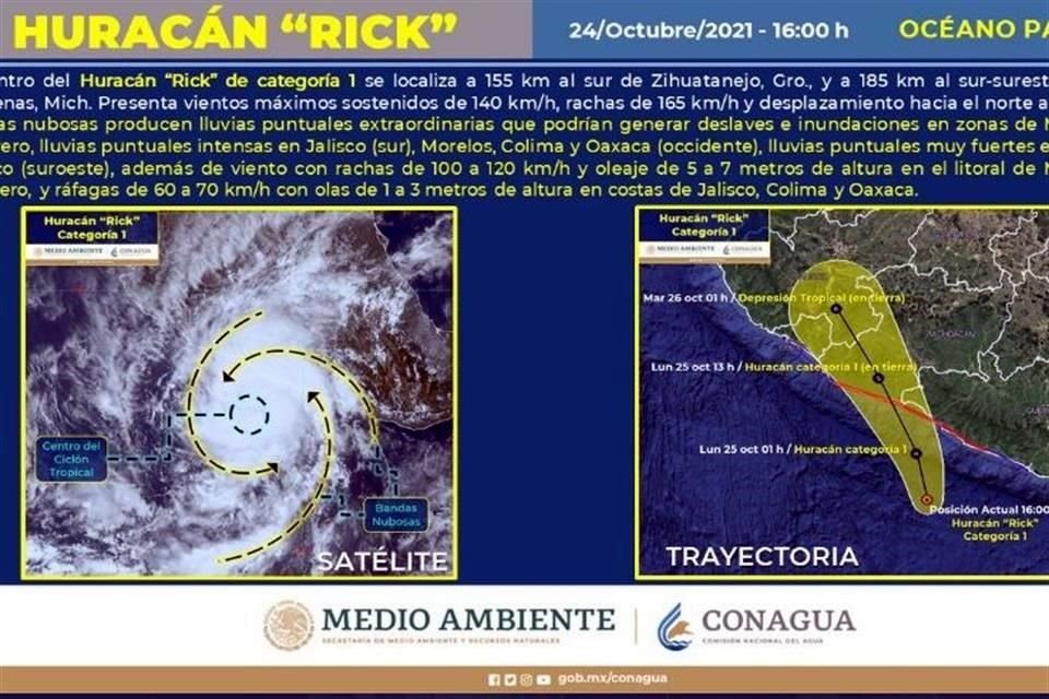 La Secretaría de Protección Civil pidió a la población que extreme precauciones ante la intensidad de las lluvias que se van a presentar en las próximas horas por el huracán.