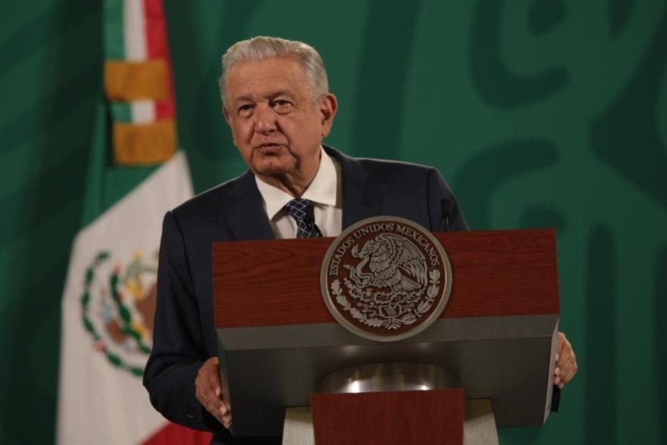 Andrés Manuel López Obrador en conferencia de prensa.