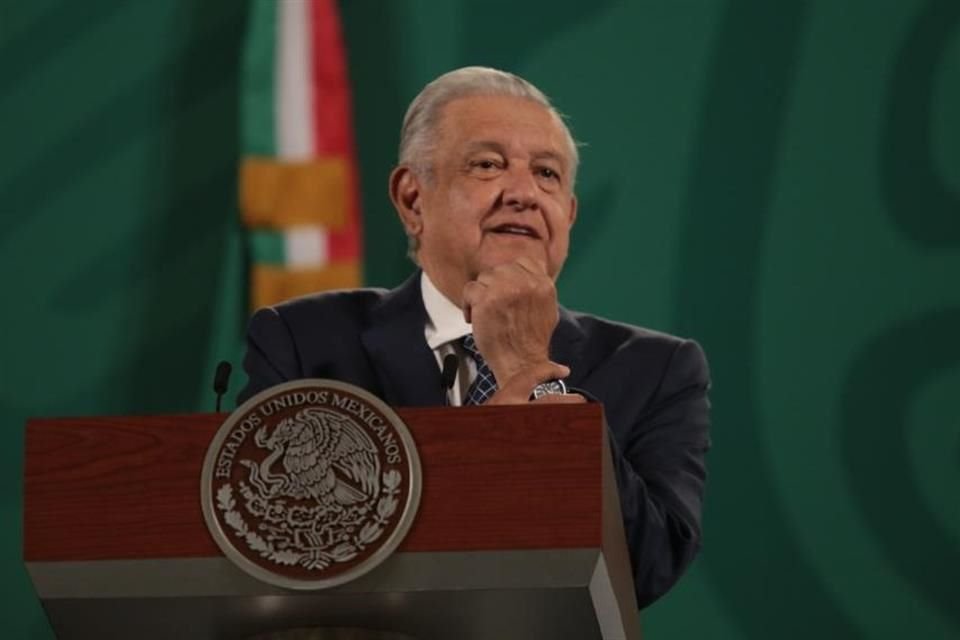 Andrés Manuel López Obrador en conferencia de prensa.