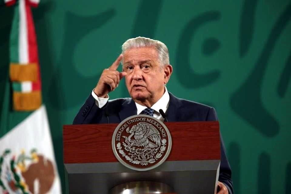 El Presidente Andrés Manuel López Obrador en conferencia matutina.