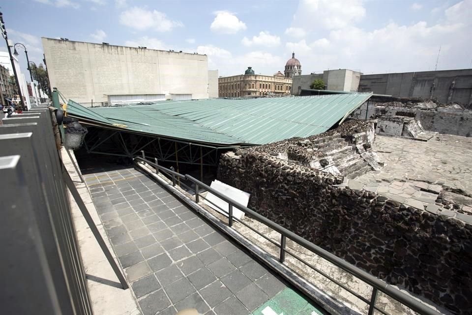 la techumbre que protege a la Casa de las Águilas se venció el pasado 28 de abril debido a una granizada.