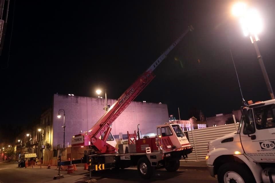 El desmantelamiento comenzó por la parte oriente, desde la calle de Justo Sierra.