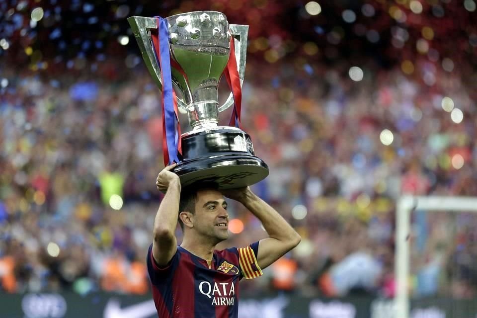 Xavi lo ganó todo como jugador del Barcelona.