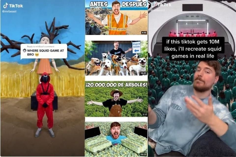 El youtuber de 22 años Jimmy Donaldson, conocido como 'Mr. Beast', recreará la popular serie de Netflix en la vida real.