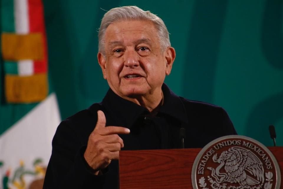 Andrés Manuel López Obrador en conferencia mañanera.