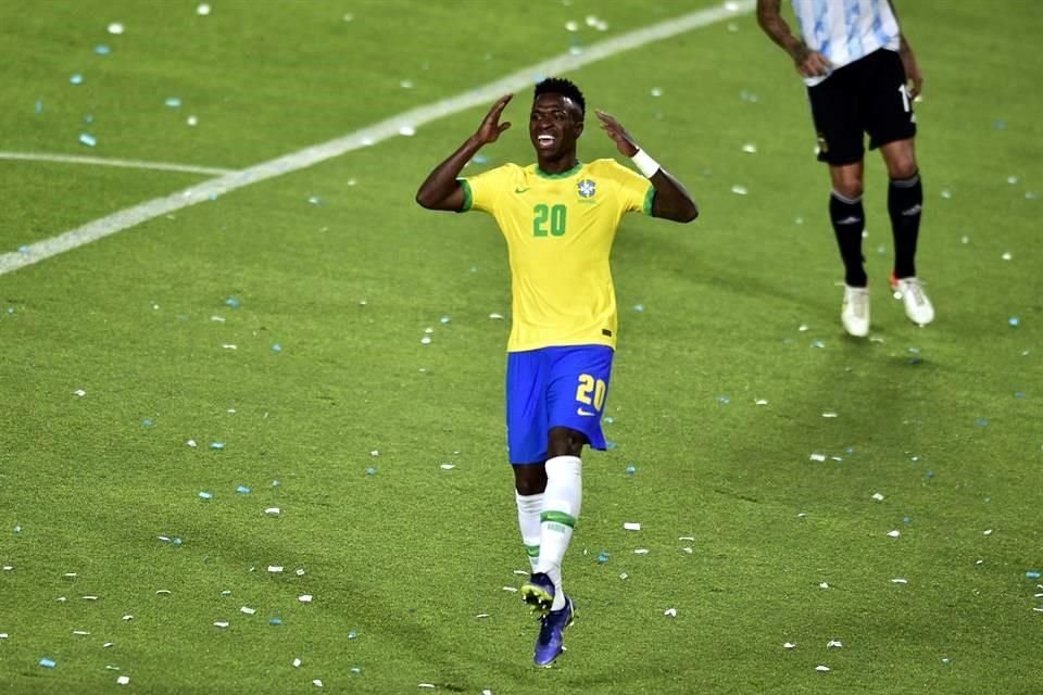 Vinícius Jr. fue uno de los más activos por Brasil, aunque no supo definir.