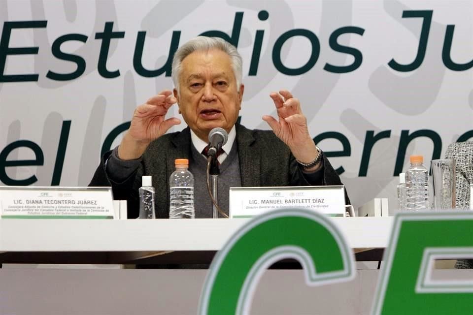 Manuel Bartlett, director de CFE.