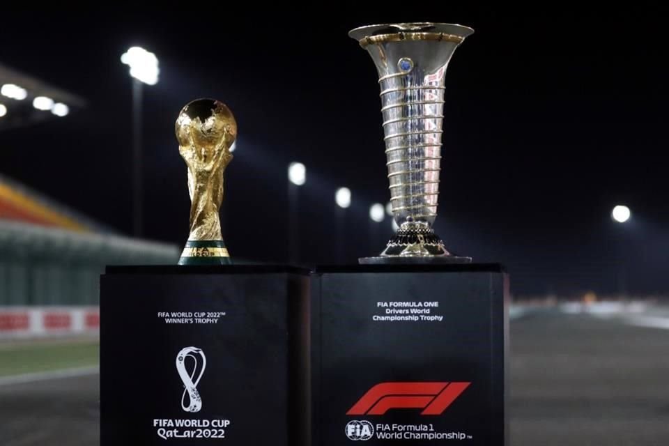 Los trofeos del Mundial y del GP de Qatar estuvieron presentes.