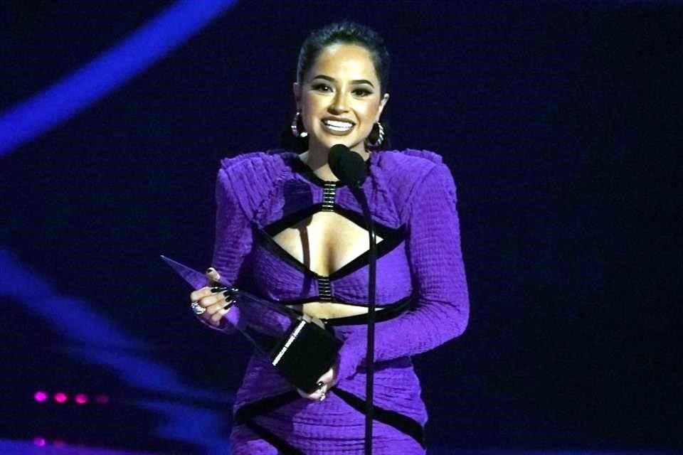 Becky G fue la artista femenina latina favorita de la noche.