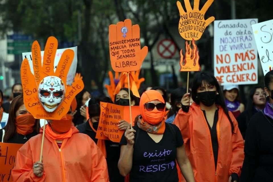 'Aquí habemos muchas que hemos sufrido violencia y por eso nuestras ganas de marchar para que nos escuchen' señaló Nayeli.